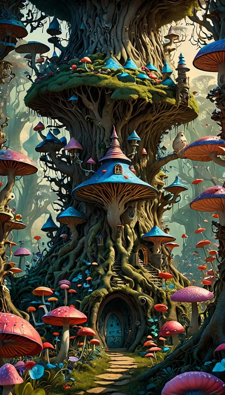 Ethereal Wonderland: A Surreal DMT-Inspired Masterpiece
