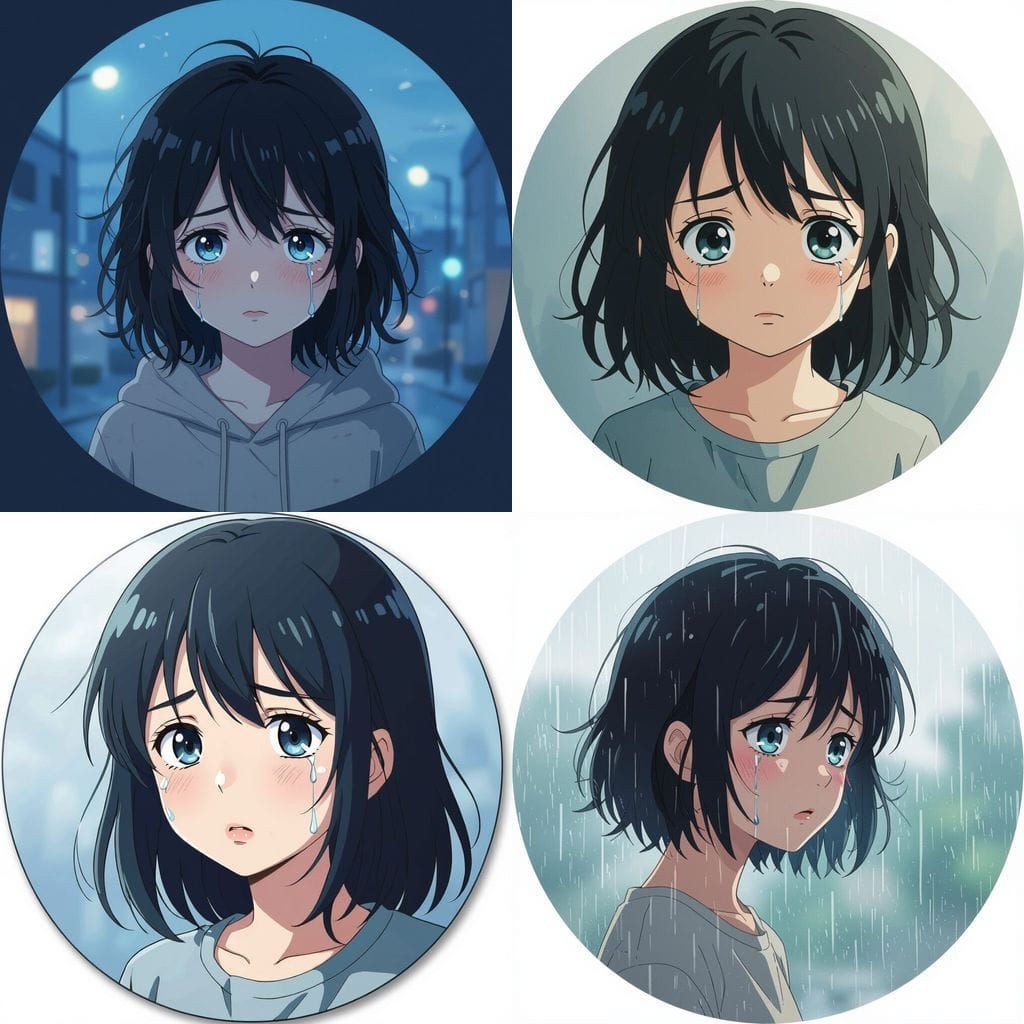 Depressing Anime Profile Circle