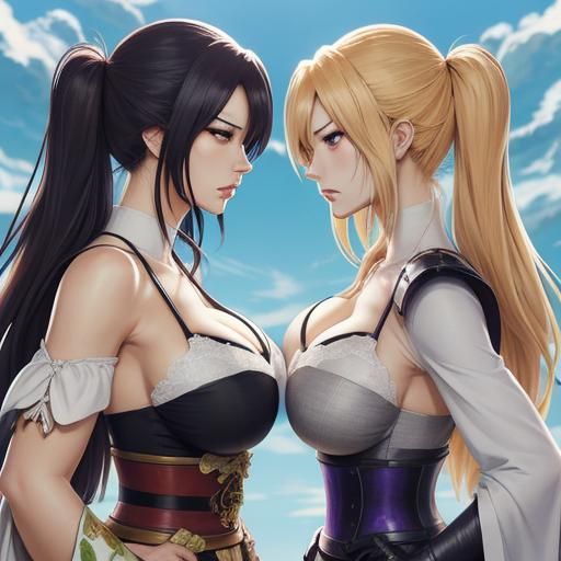 Two Angry Women Face to Face: Anime Style
