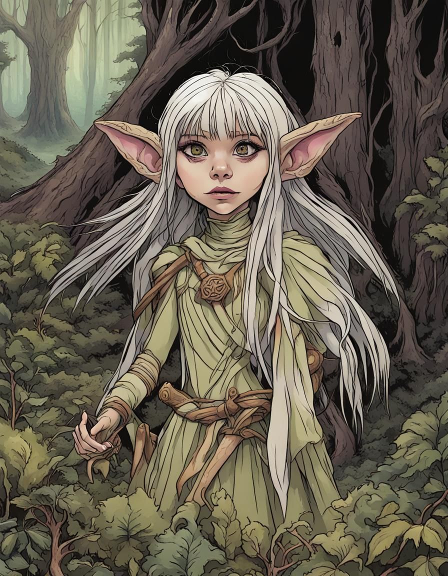 Female Gelfling in a Strange Forest