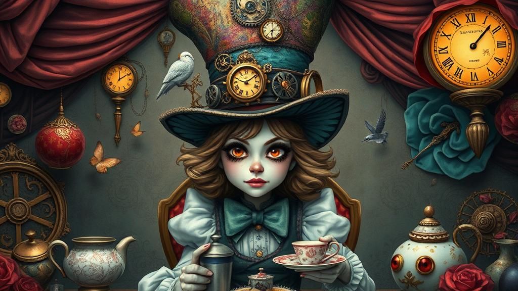 Alice as Mad Hatter in Dark Wonderland