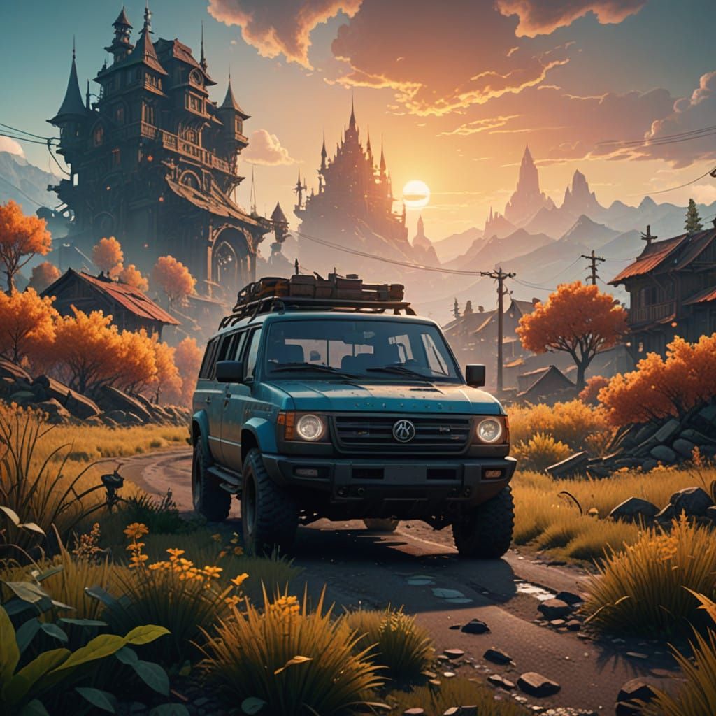 Amongus in Vibrant, Fantastical Environments