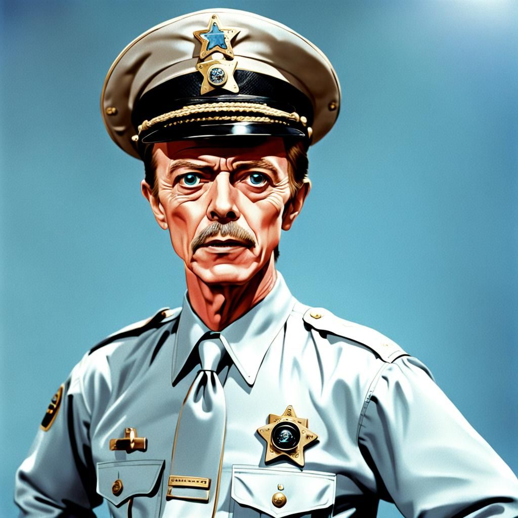 David Bowie as Barney Fife