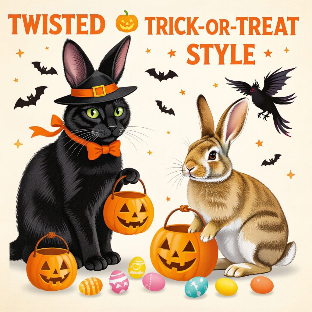 Easter Bunny Haunts Halloween Night