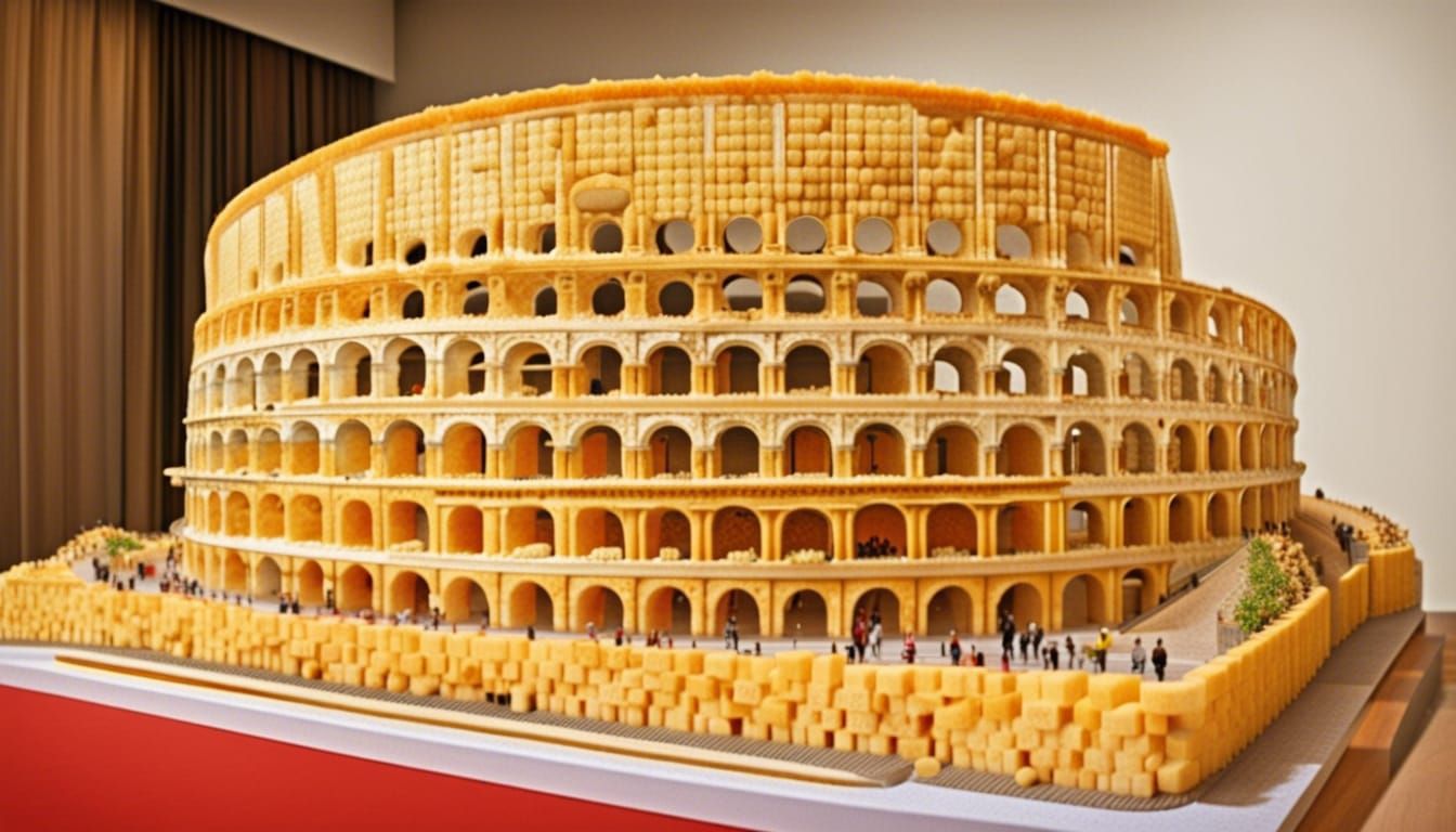 The Colosseum Made of Cheese