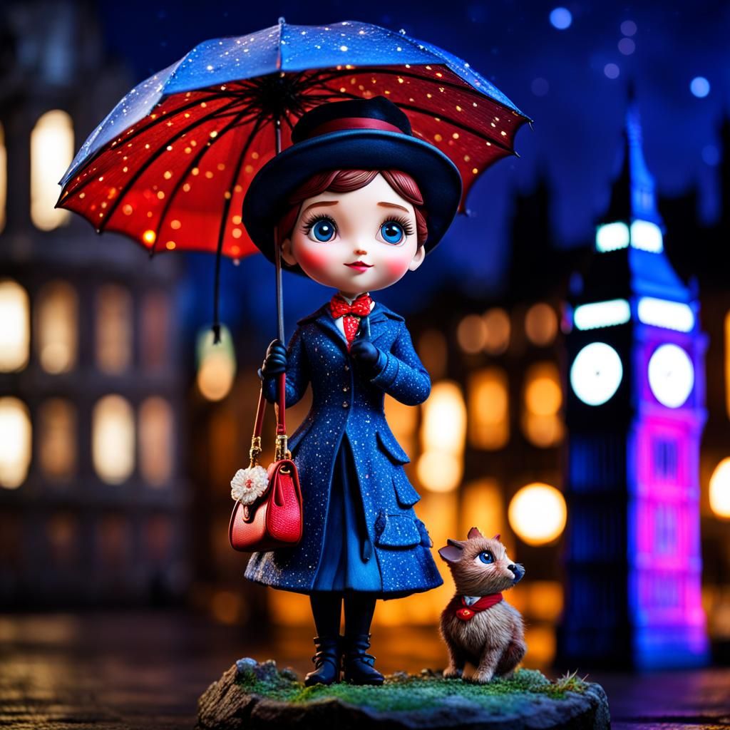 Chibi Mary Poppins Collectable! 👜☂️