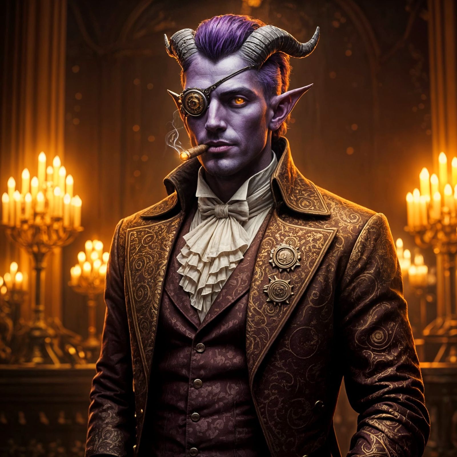 Steampunk Prince in Royal Court