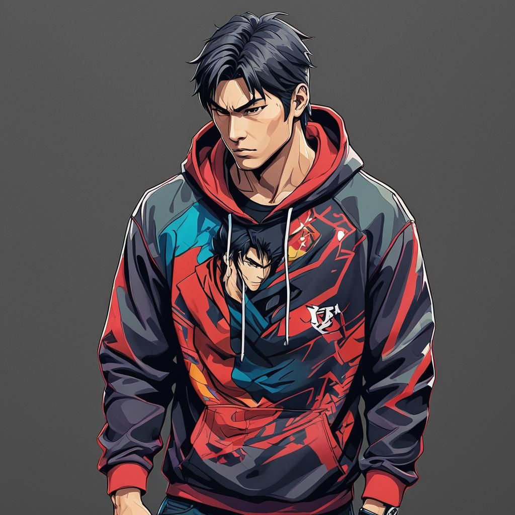 Jin Kazama Hoodie in Anime Streetwear Style
