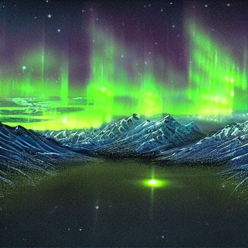 Sci-Fi Solarpunk Aurora Lights Up the Landscape