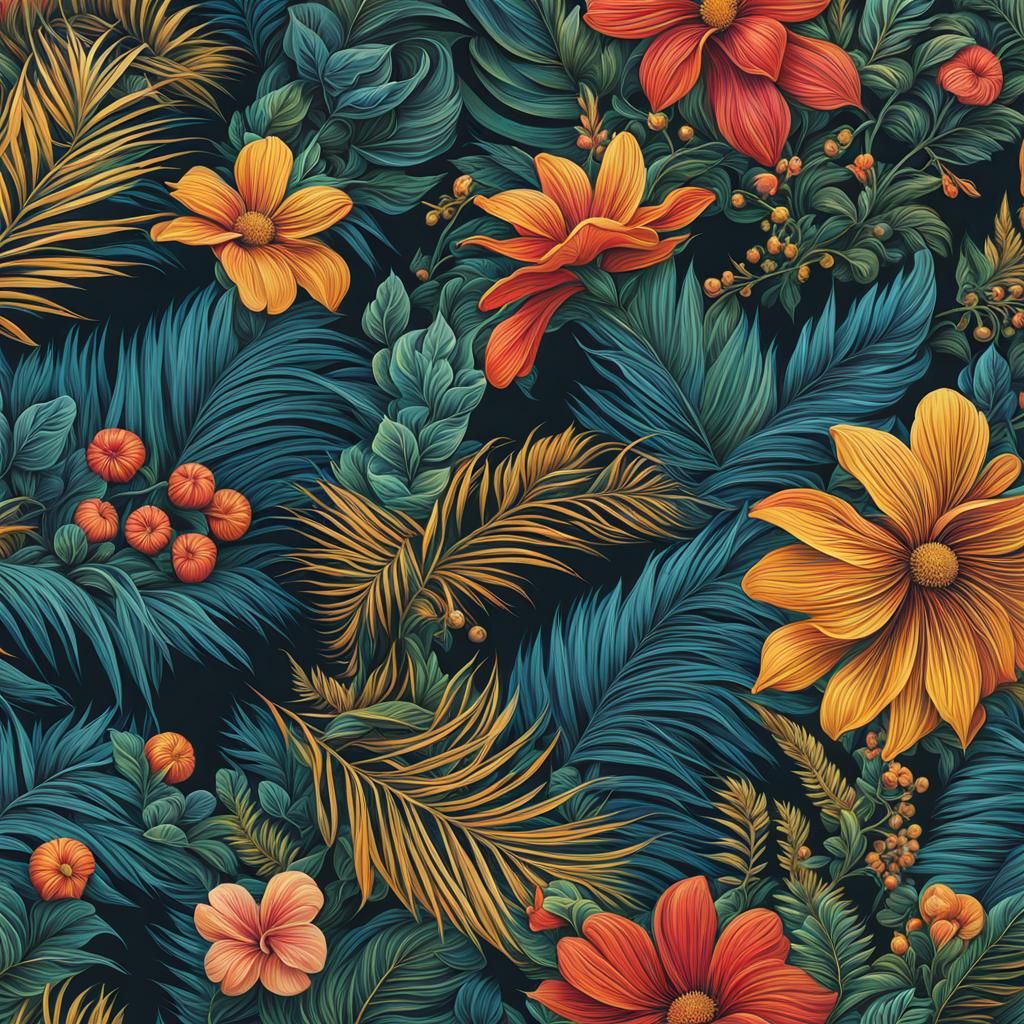 Languid to Lively: Floral Pattern Evolution