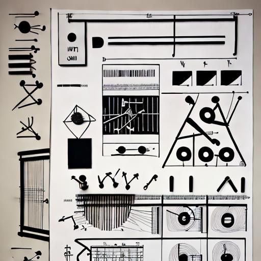 IKEA Manual with Calligraphy and Viola Diagram