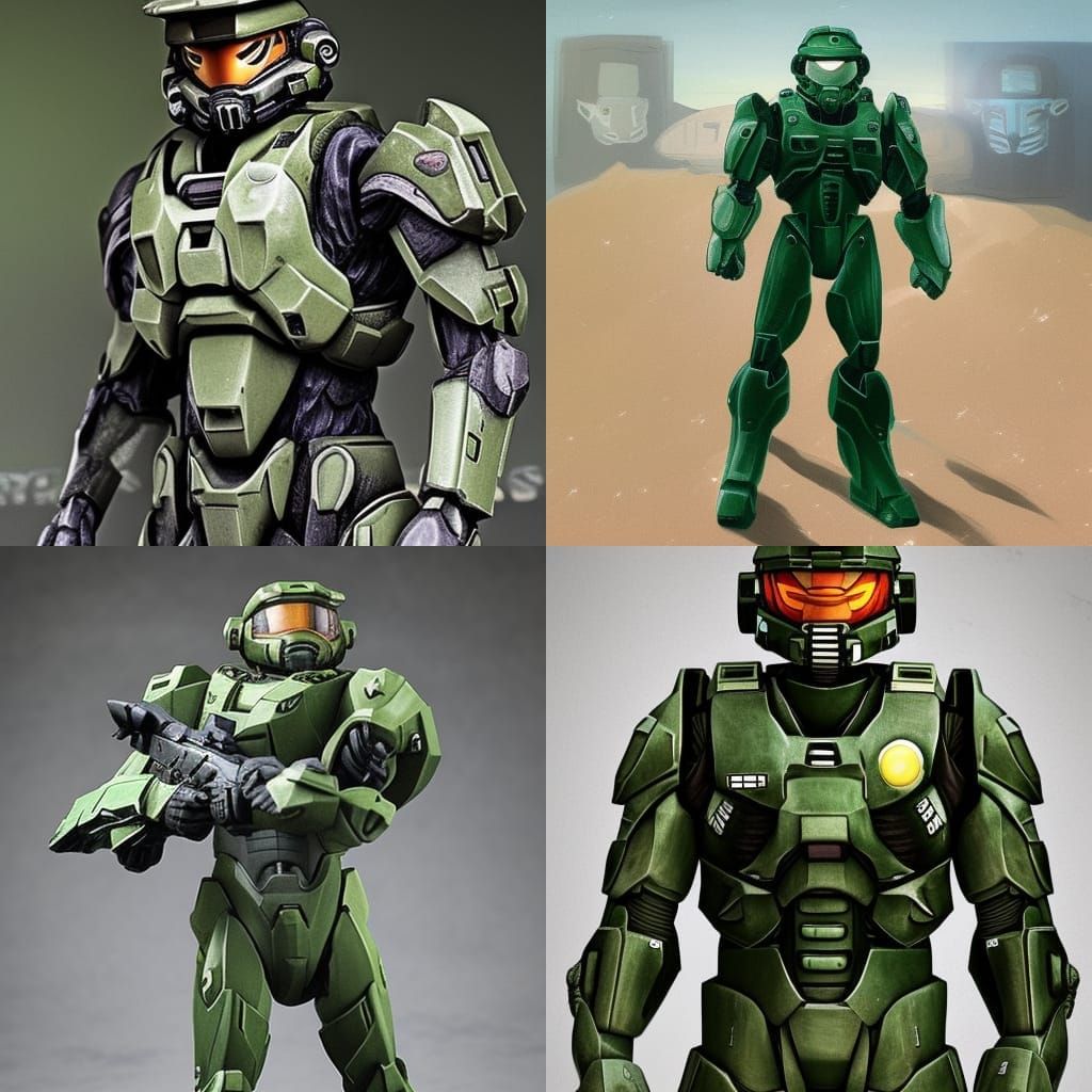 Master Chief Digital Rendering