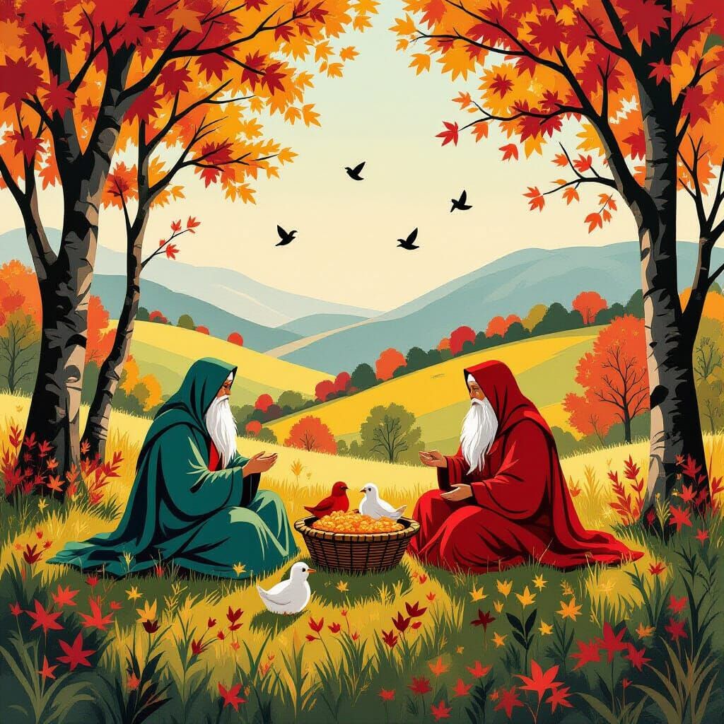 Autumn Menagerie of Nature's Divine Essence