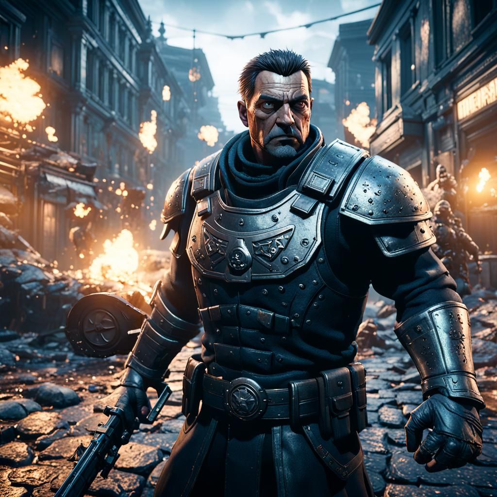 Epic 3D Game Cinematic Scene