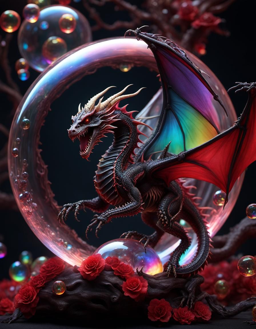 Rainbow Skeleton Dragon