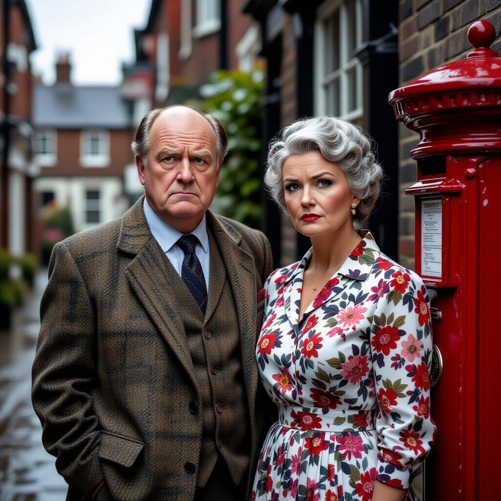 Photorealistic Mr. & Mrs. Bloxby on Victorian Street