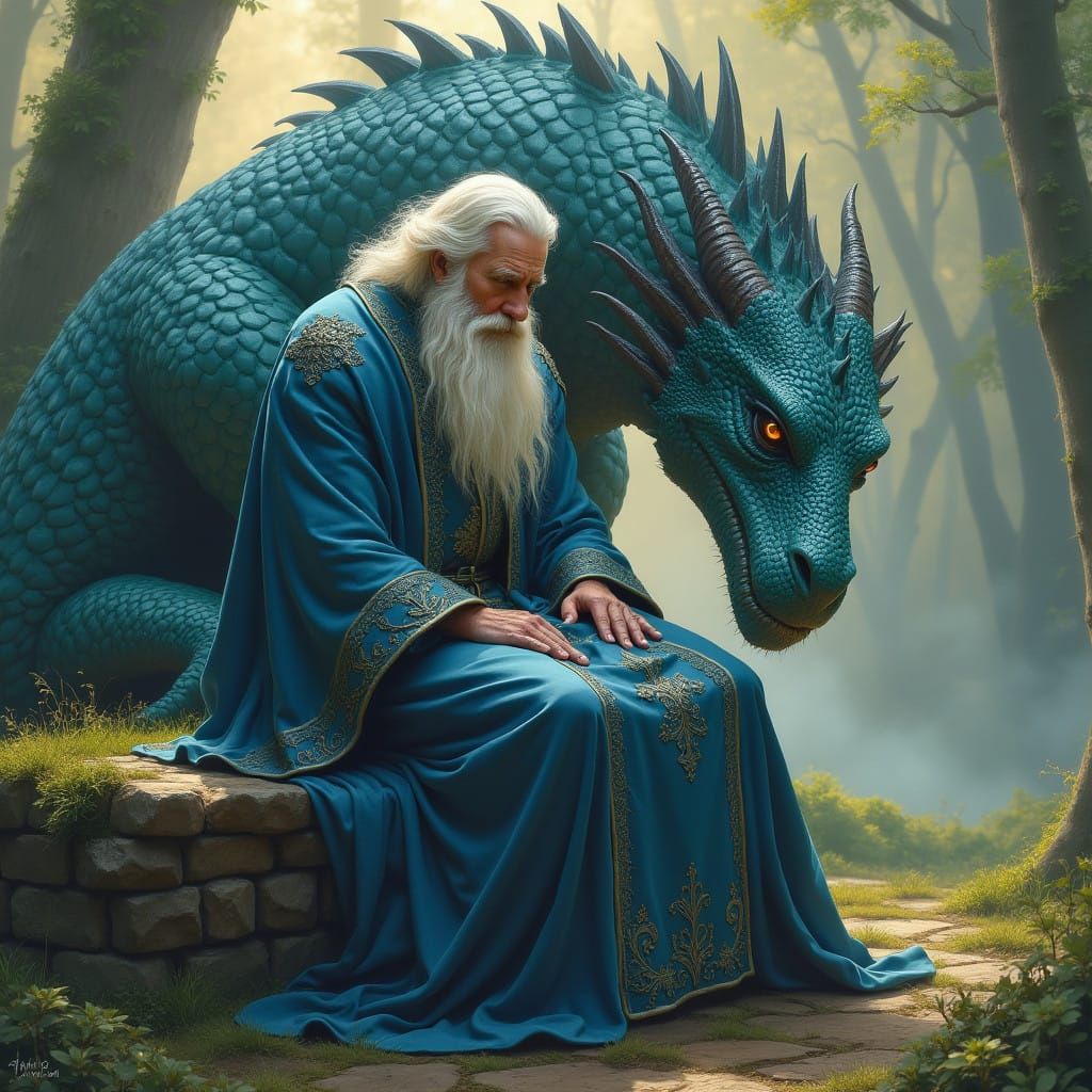 Mystical Forest Encounter in an Enchanted Style