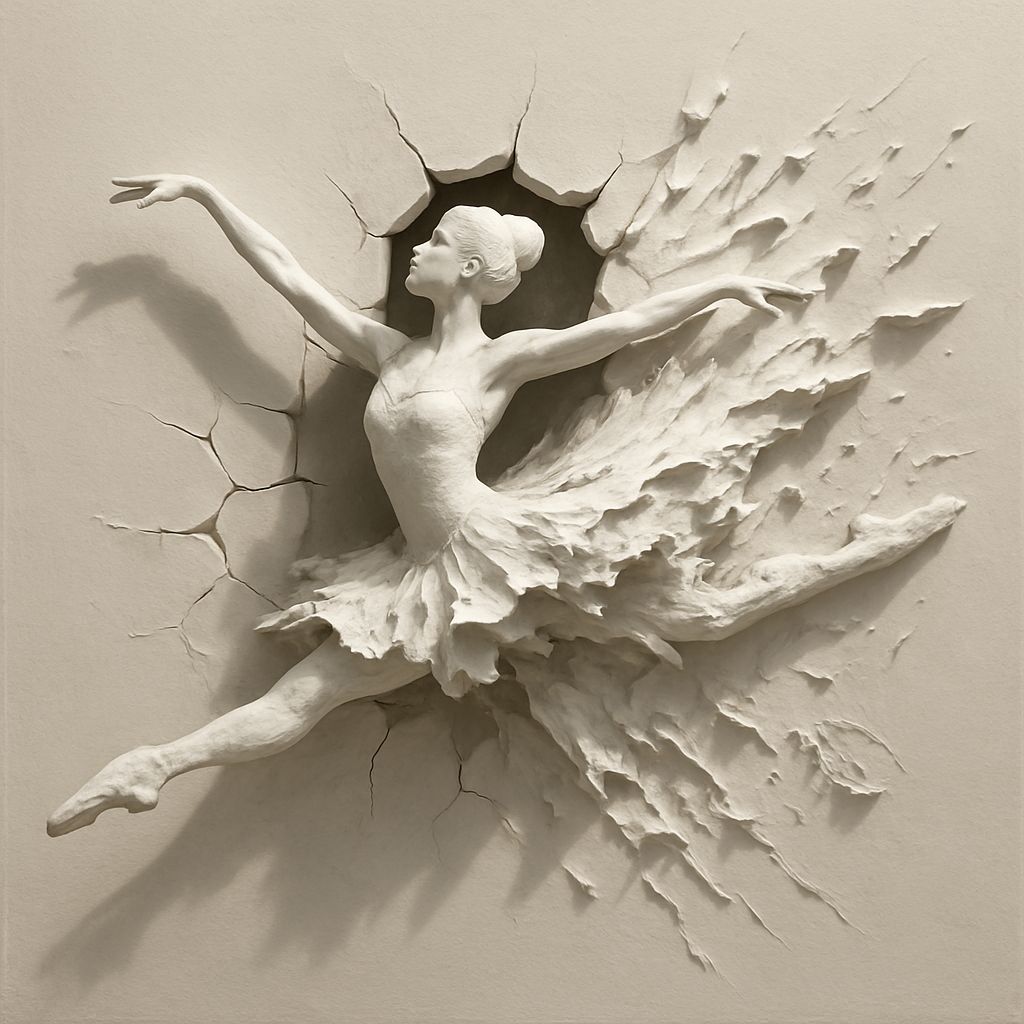 Dancer Shatters Reality in Kinetic Sculpture