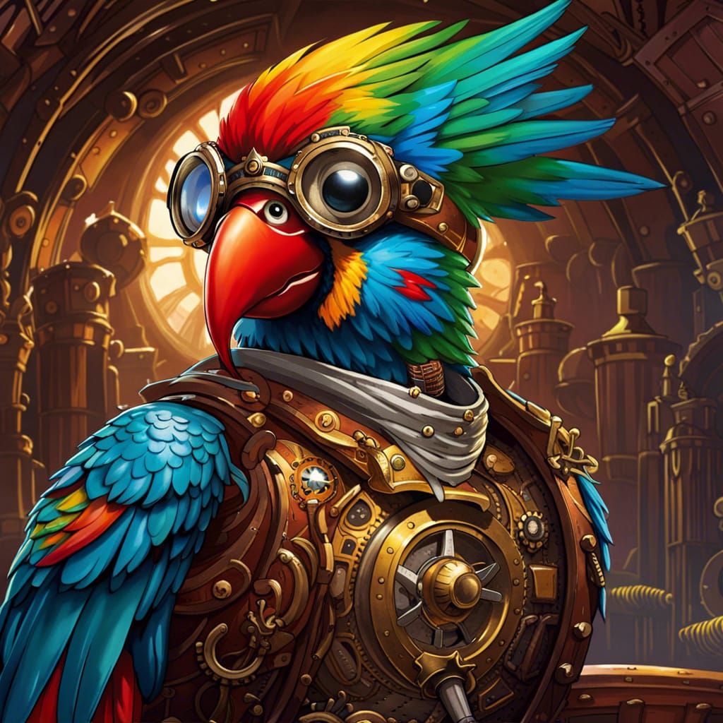 Steampunk Parrot