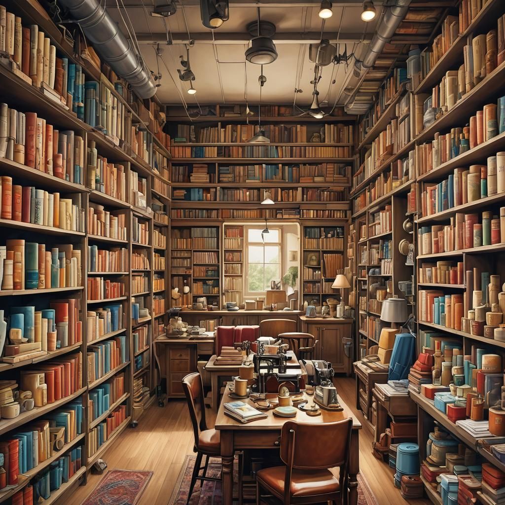 Cozy Tailor Shop Ambiance in Detailed Matte Painting