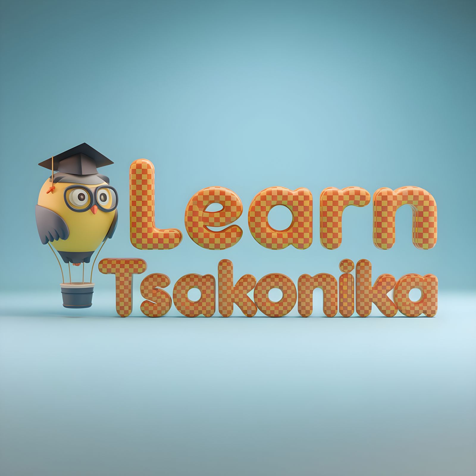 3D Render of iLearnTsakonika Logo