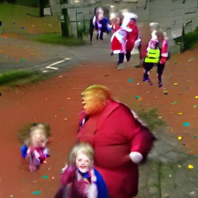Maximalist Santa Trump Causes Christmas Chaos