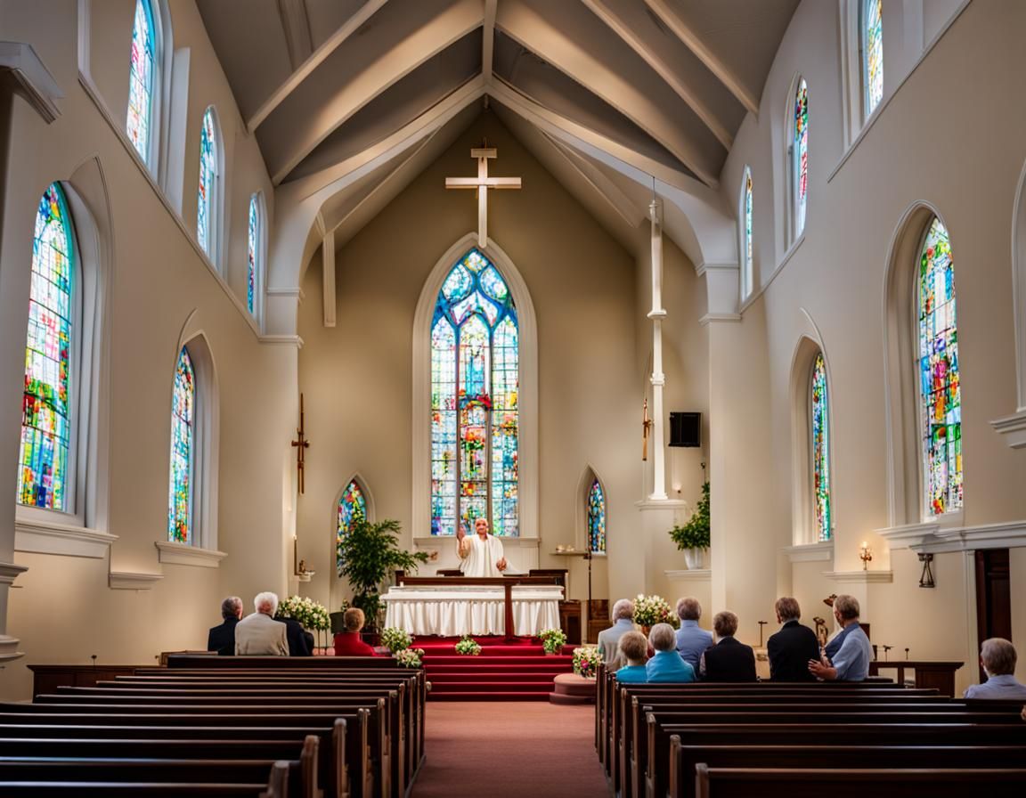 Baptist Church Service in the Deep South