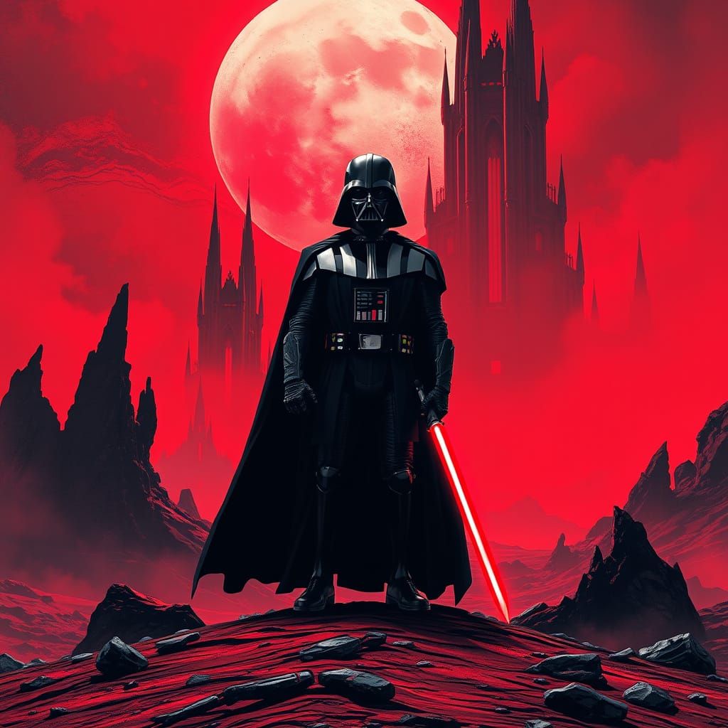 Darth Vader on a Crimson Planet