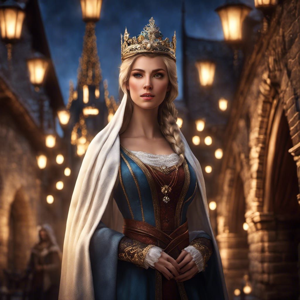 Medieval Princess in Old Town Artwork
