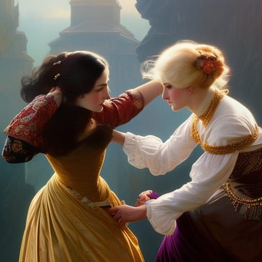 Victorian Era Impressionist Boxing Match