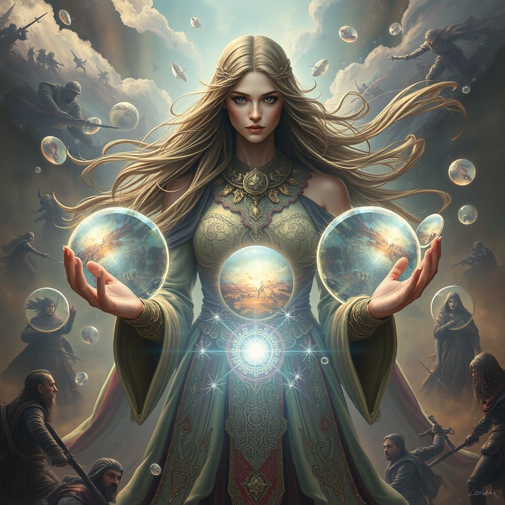 Mystical Warrior Unleashes Cosmic Energy