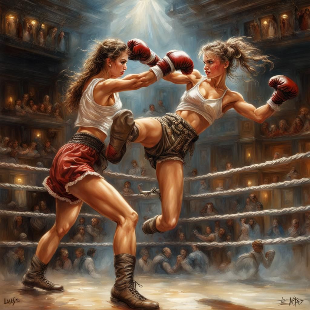 French boxing fighter missing a front kick