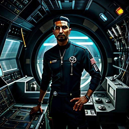 "Riz"a talented mechanic who travels the cosmos fixing space...