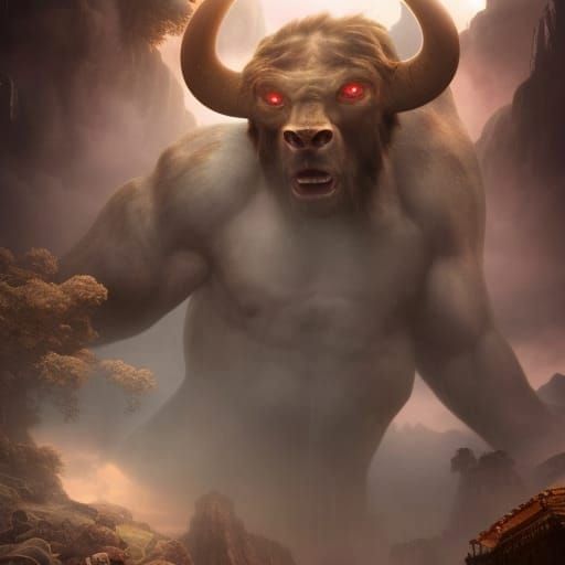 Intense Red Eyes Stare