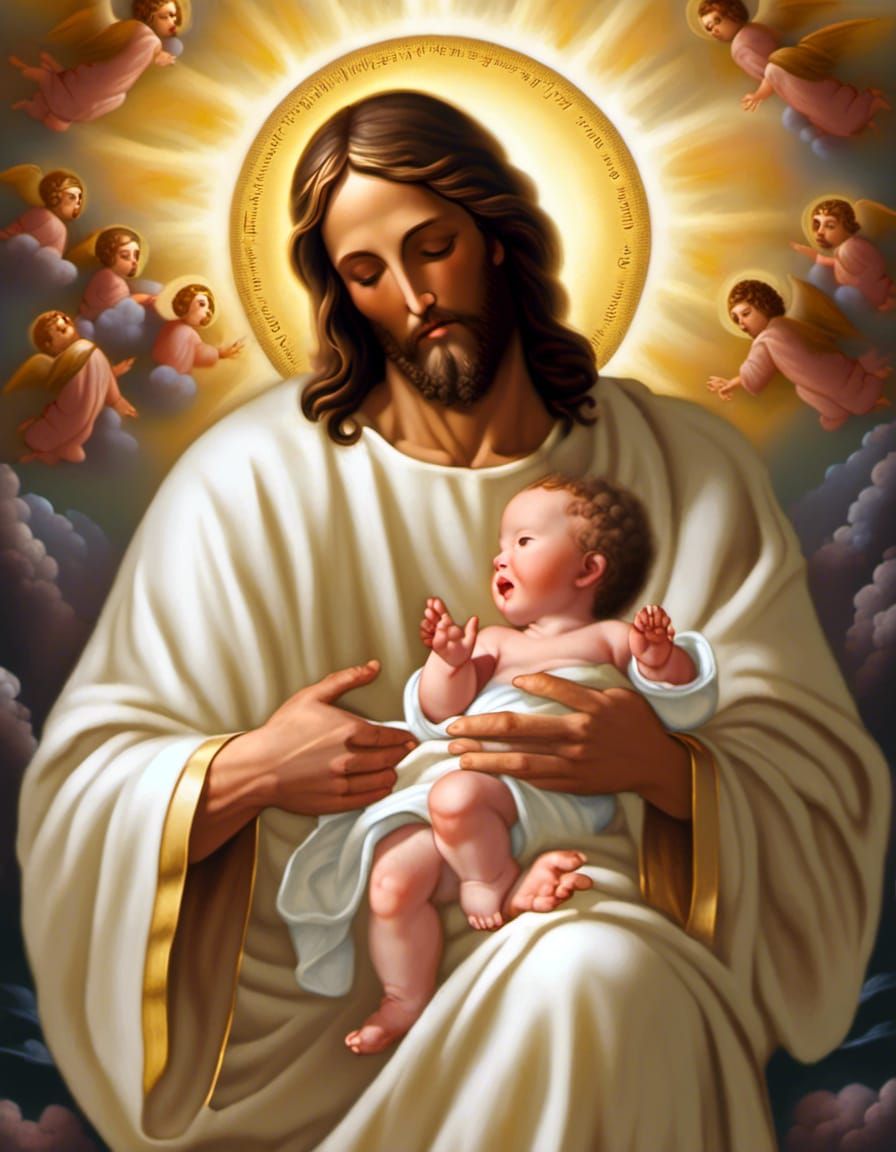 Biblical Scene: Jesus and the Small Boy