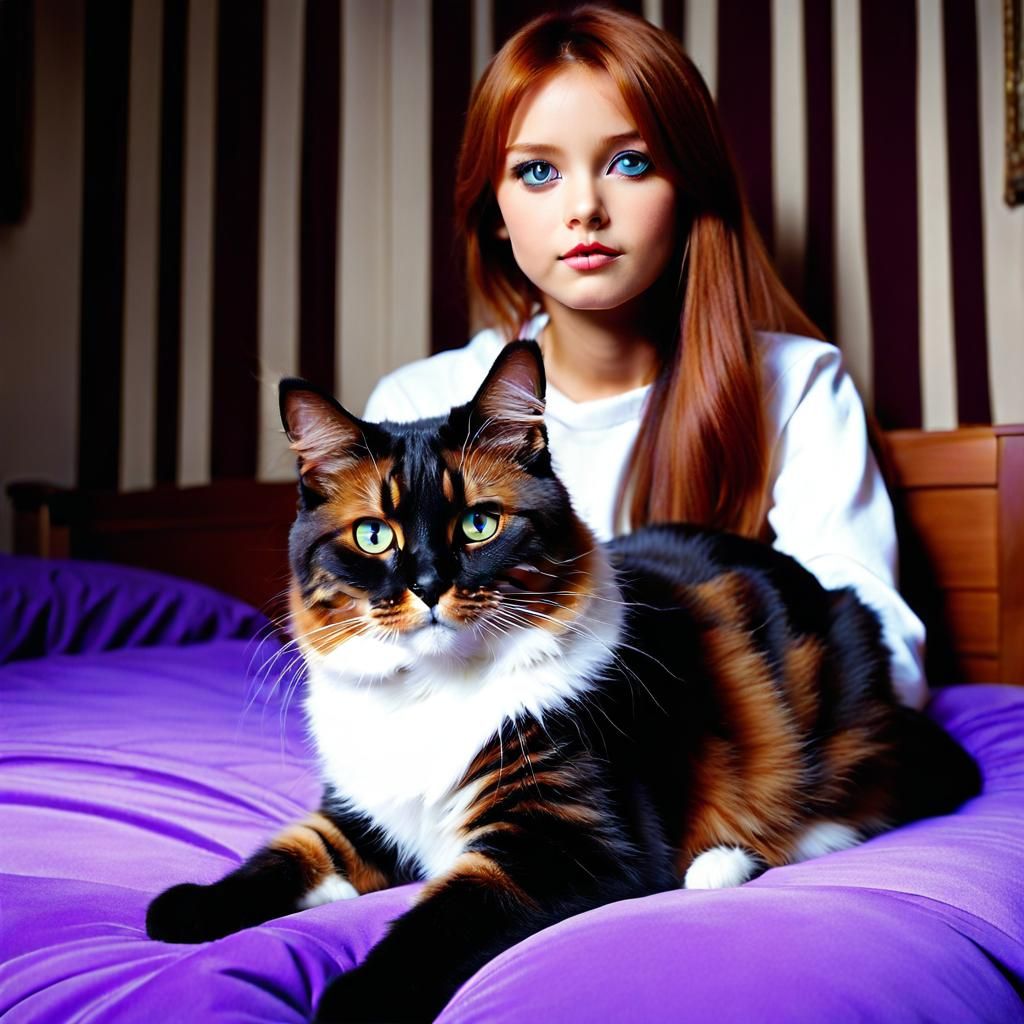 Calico Cat Venelana Gremory: Real World Photo