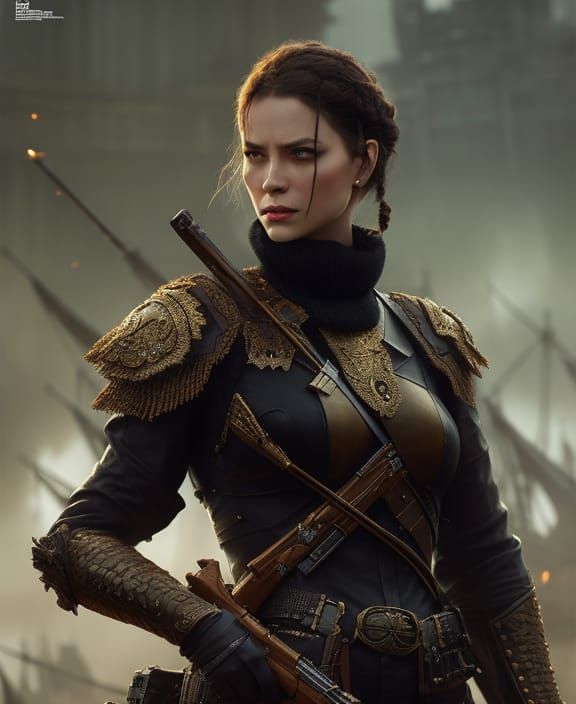 Cattlepunk Concept Art in Steampunk Style