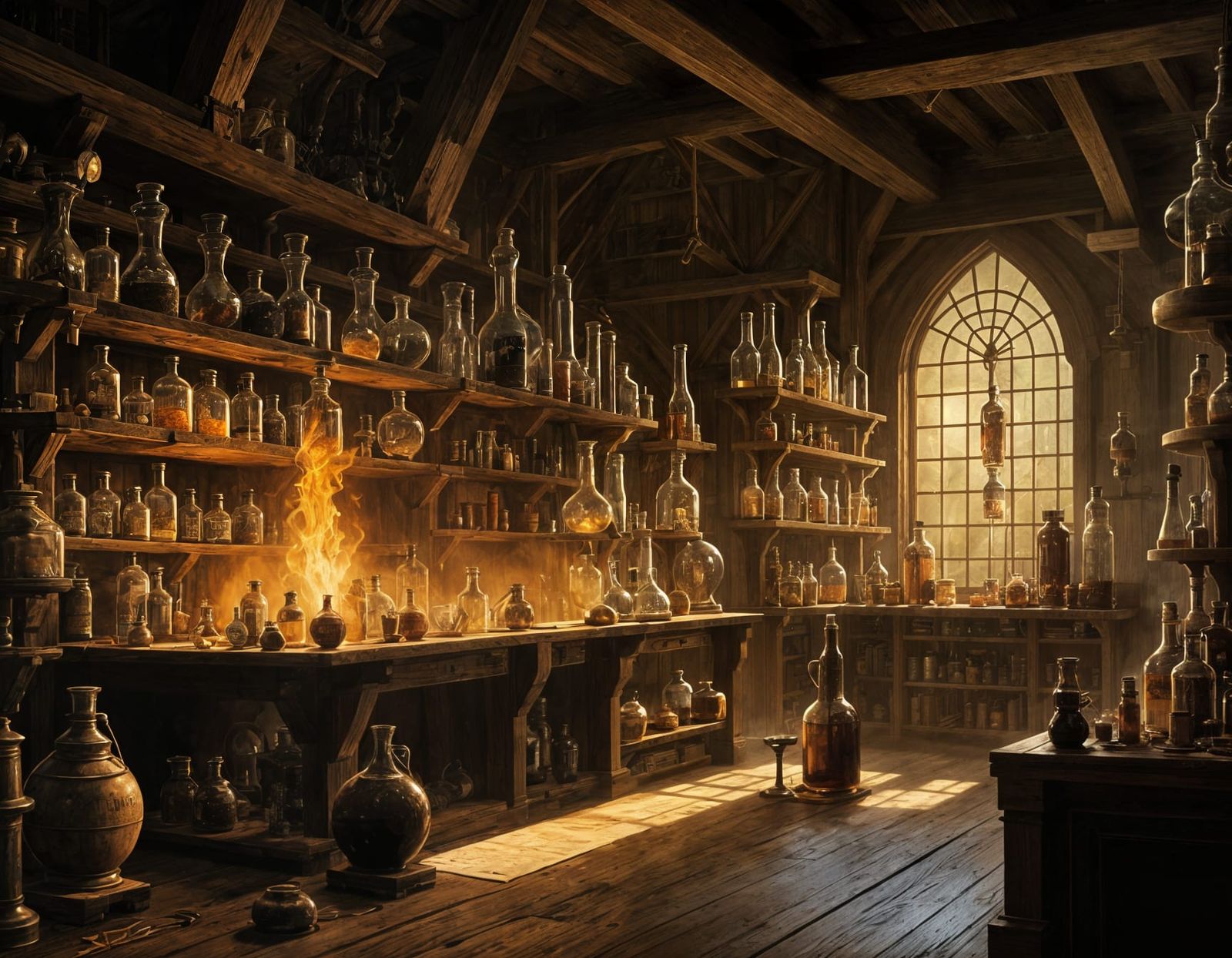 Dark Alchemy Masterpiece in Grimdark Style