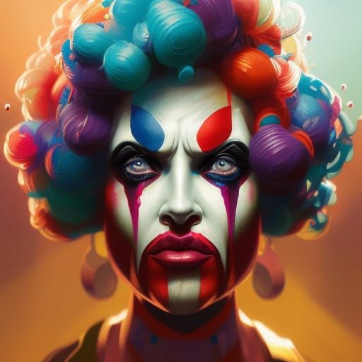 Sad clown