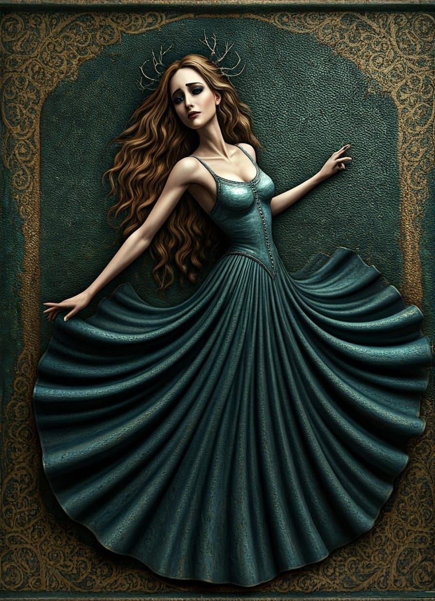 Dance of Joyous Sorrow: Ceramic and Leather Art