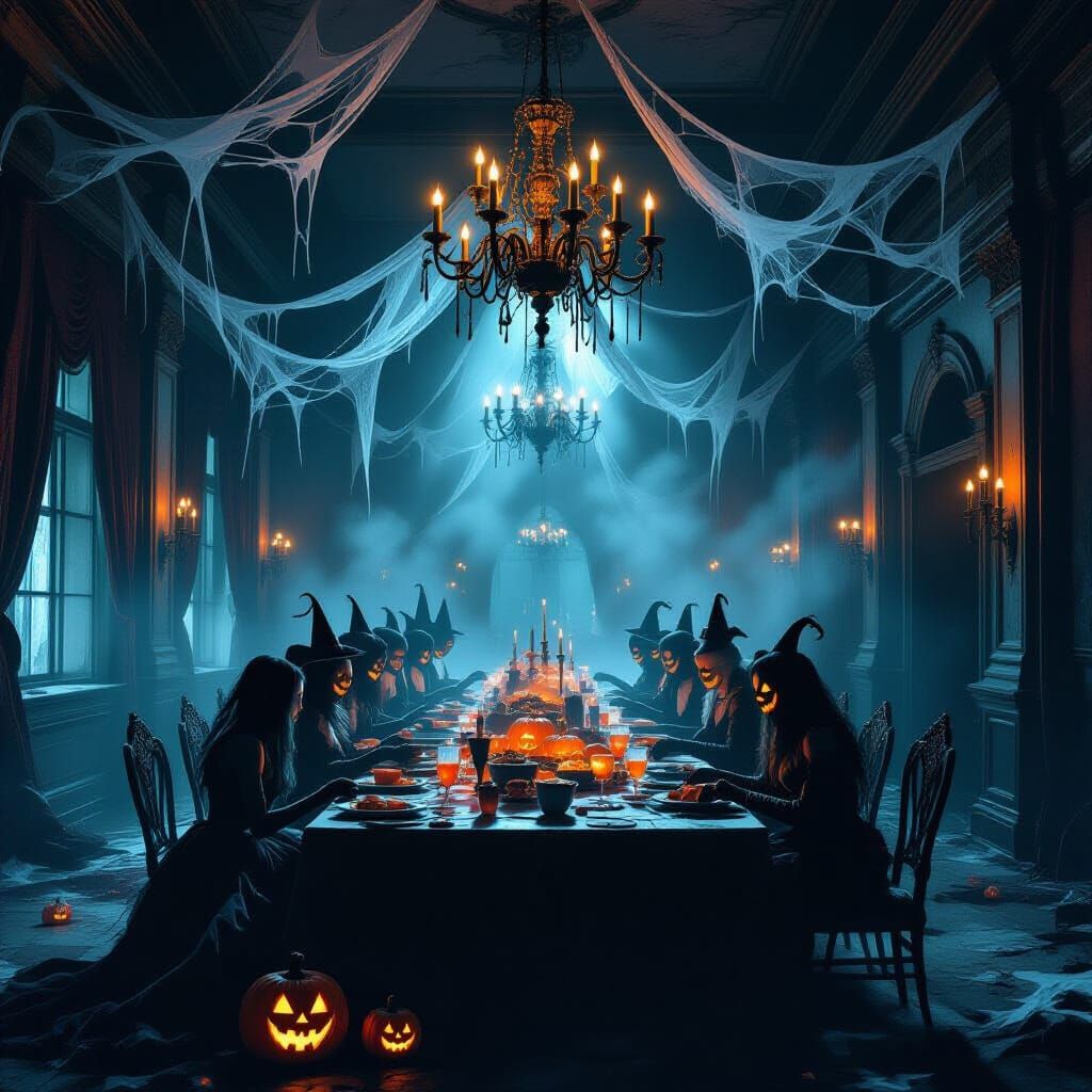Eerie Ballroom for a Spooky Birthday Party