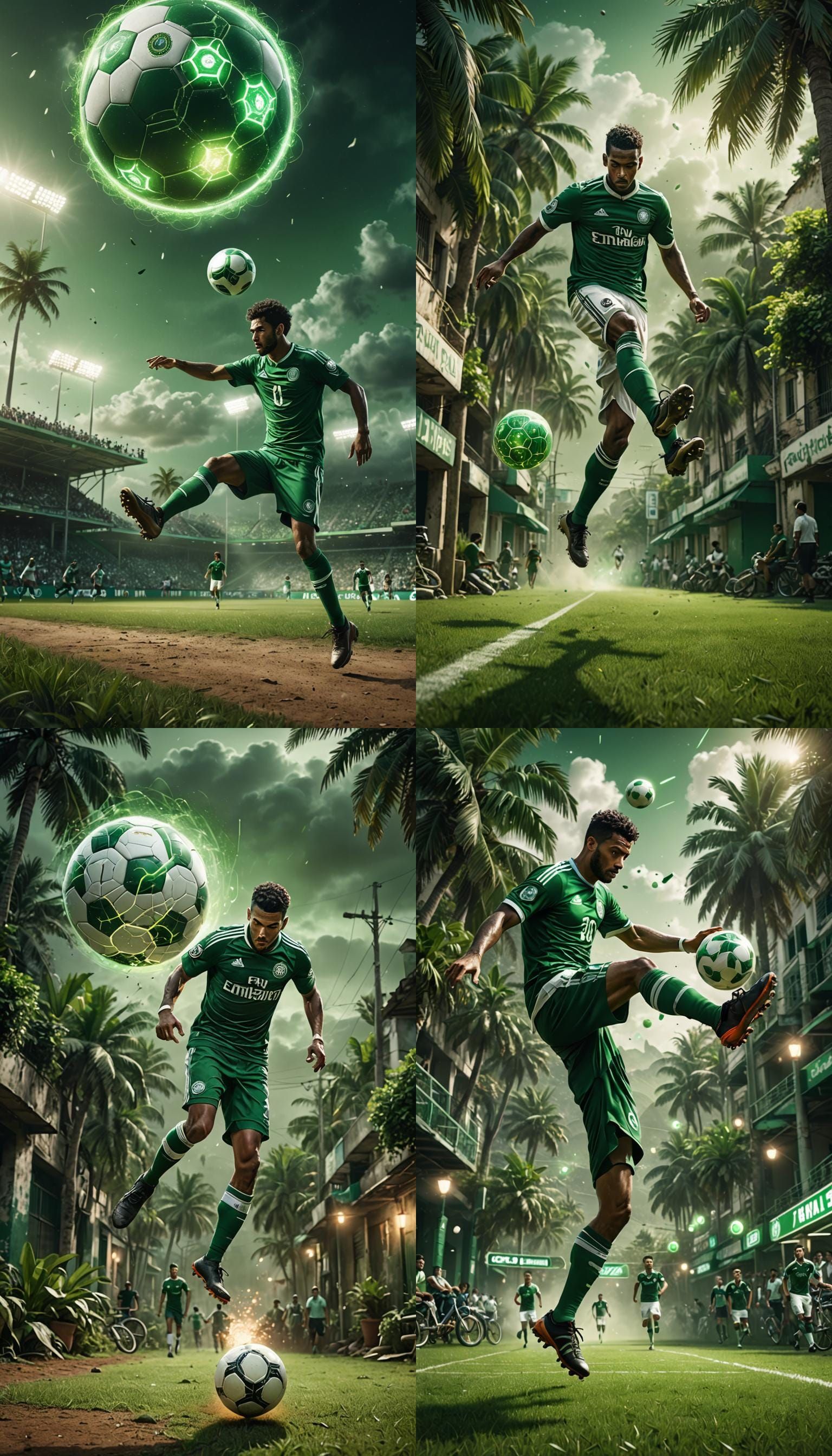 Palmeiras Player Scores with Luminous Bicycle Kick