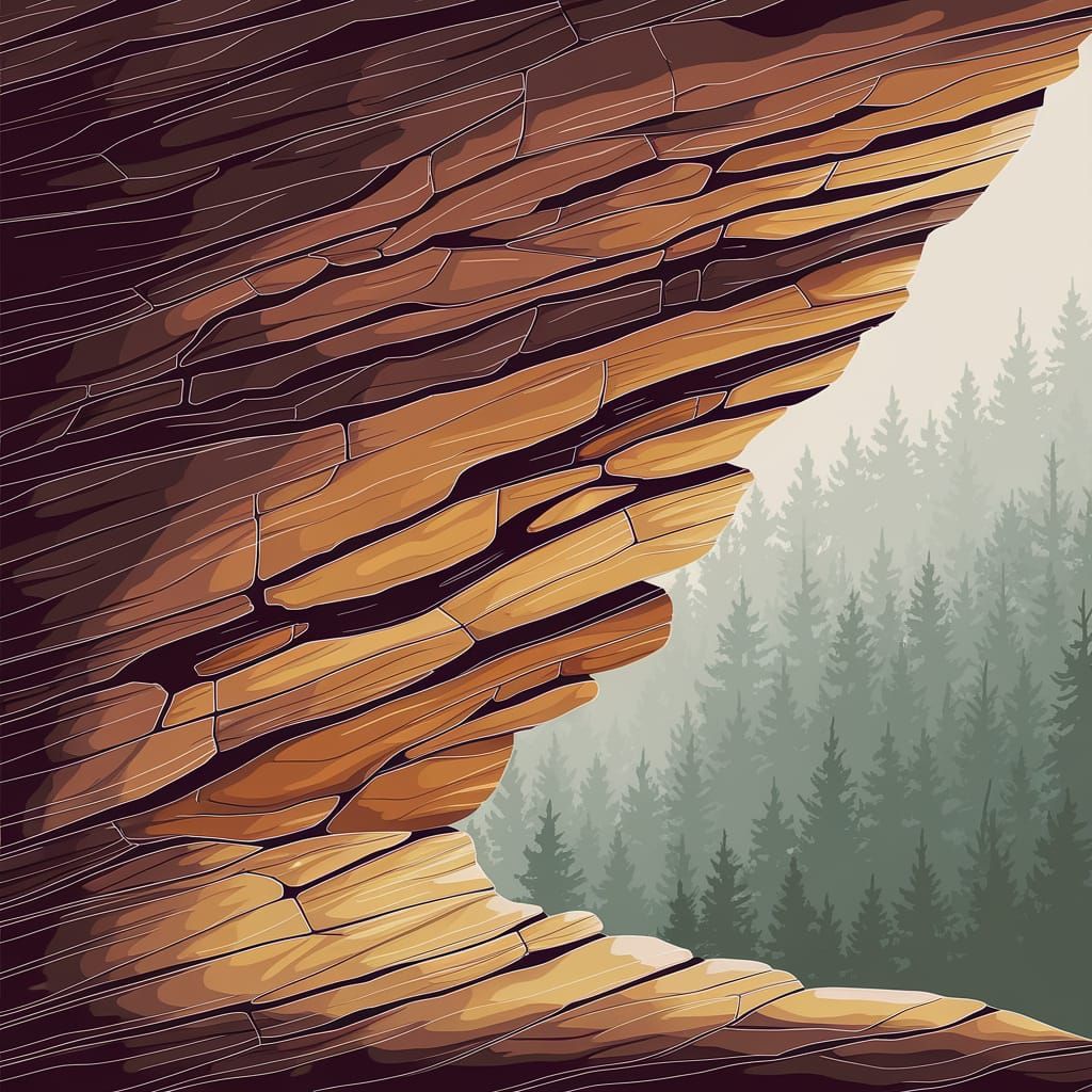 Ancient Rock Face Reveals Geological History