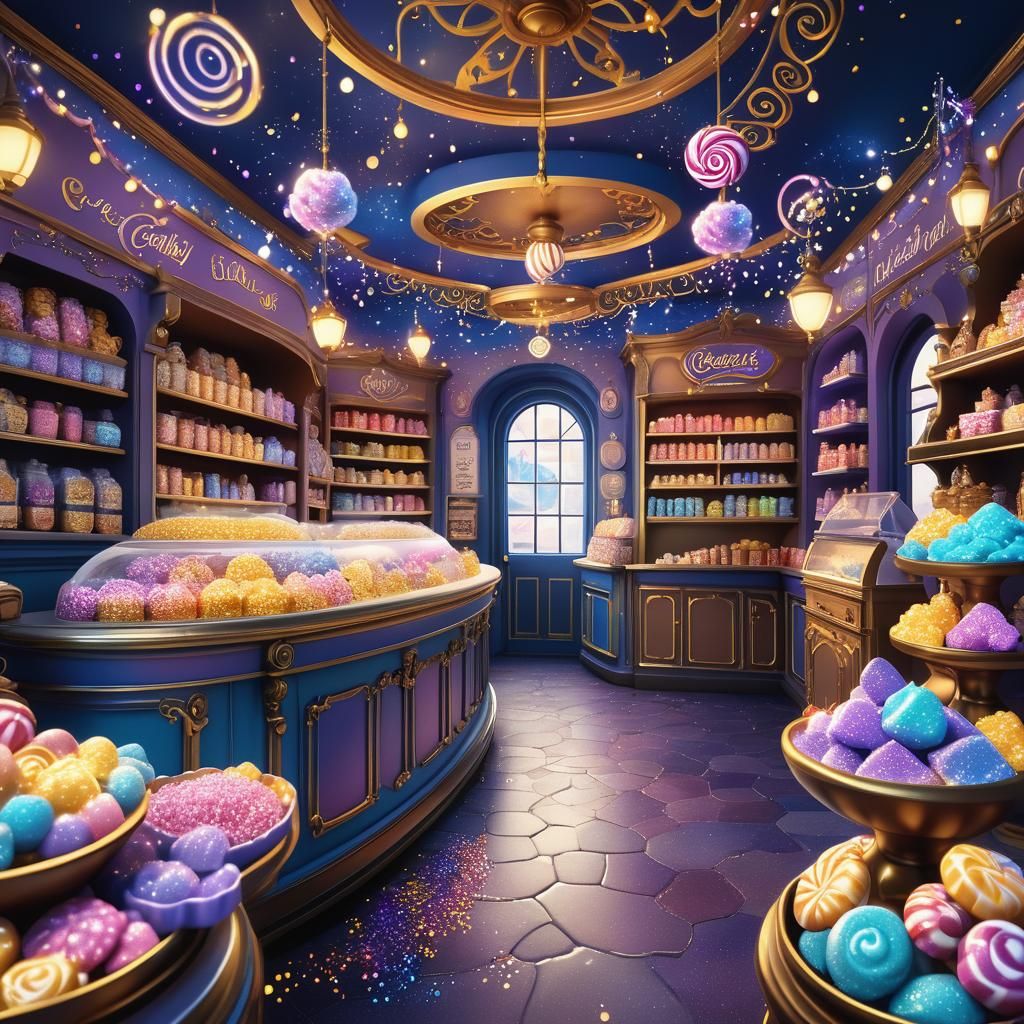 Candy Shop Mix and Match Station: Matte Painting