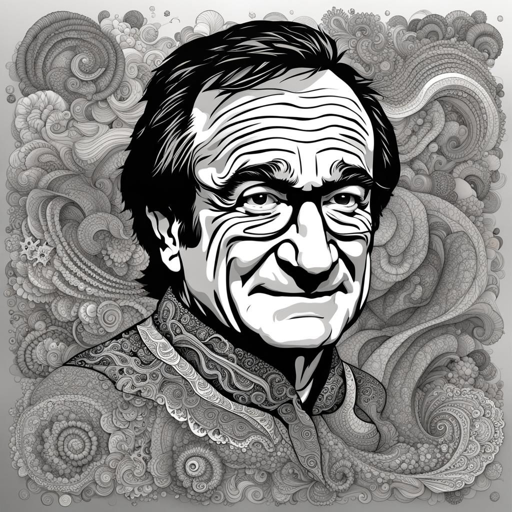 Mork from Ork: Robin Williams Character Portrait