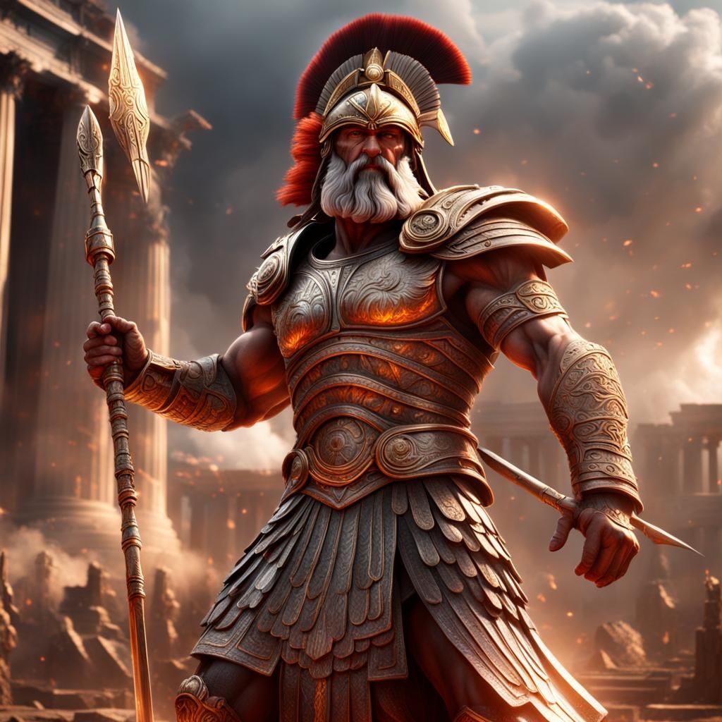 Epic Digital Painting: The Greek God Ares