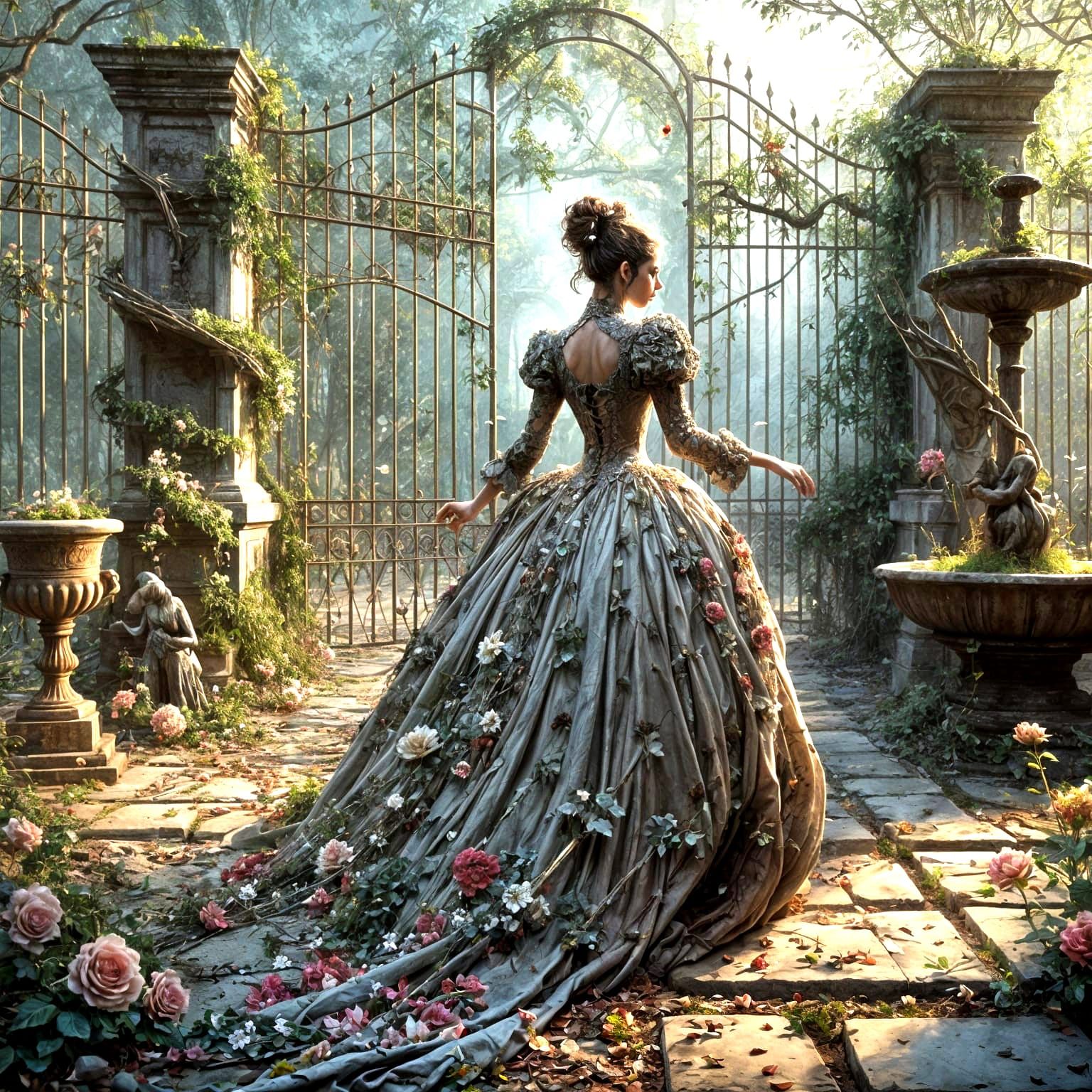 Rebellious Royalty Unites with Nature in a Forgotten Garden