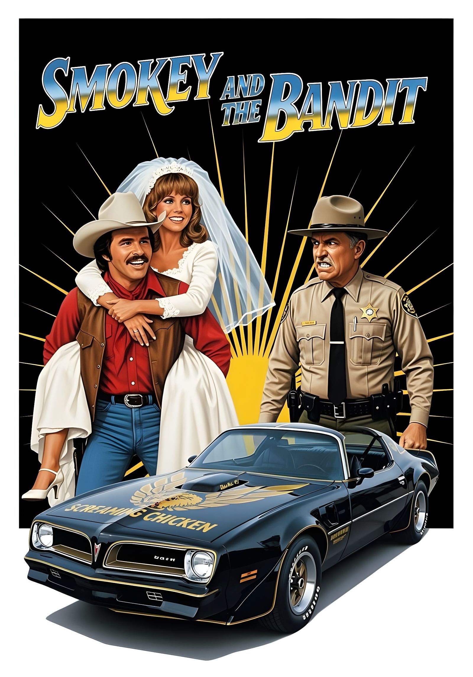 Smokey and the Bandit Movie Poster Art