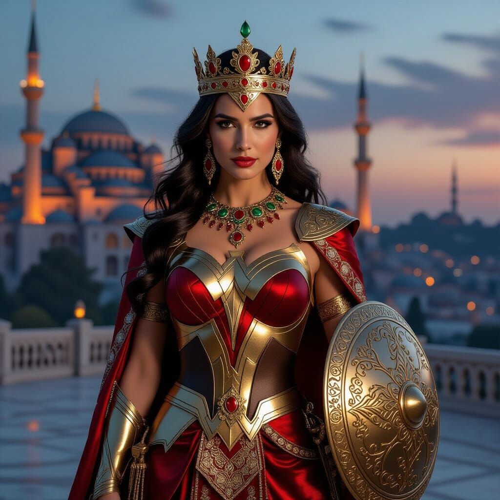 Wonder Woman as Ottoman Warrior Queen