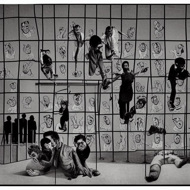 Surreal Jail Scene: A Dreamlike Confinement